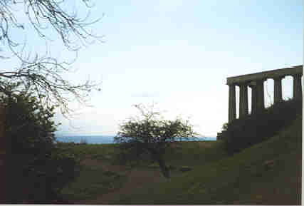 Edinburgh monument on Carlton Hill